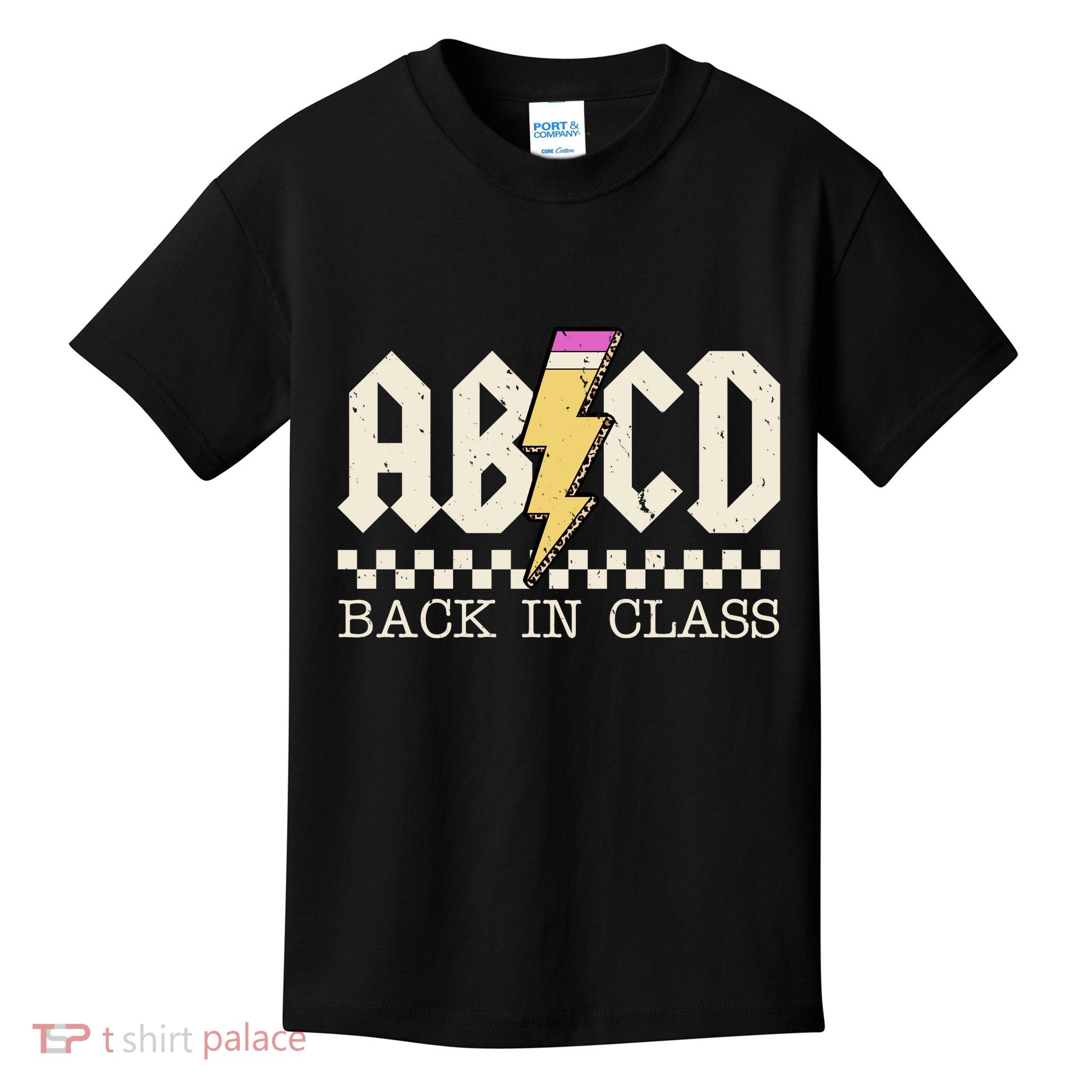 Retro Teacher Tour Abcd Back To School Classic Rock Kids T-Shirt