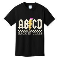 Retro Teacher Tour Abcd Back To School Classic Rock Kids T-Shirt