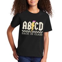 Retro Teacher Tour Abcd Back To School Classic Rock Kids T-Shirt