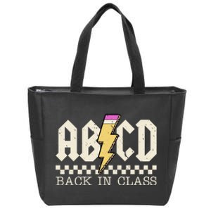 Retro Teacher Tour Abcd Back To School Classic Rock Zip Tote Bag