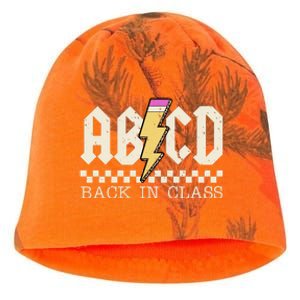 Retro Teacher Tour Abcd Back To School Classic Rock Kati - Camo Knit Beanie