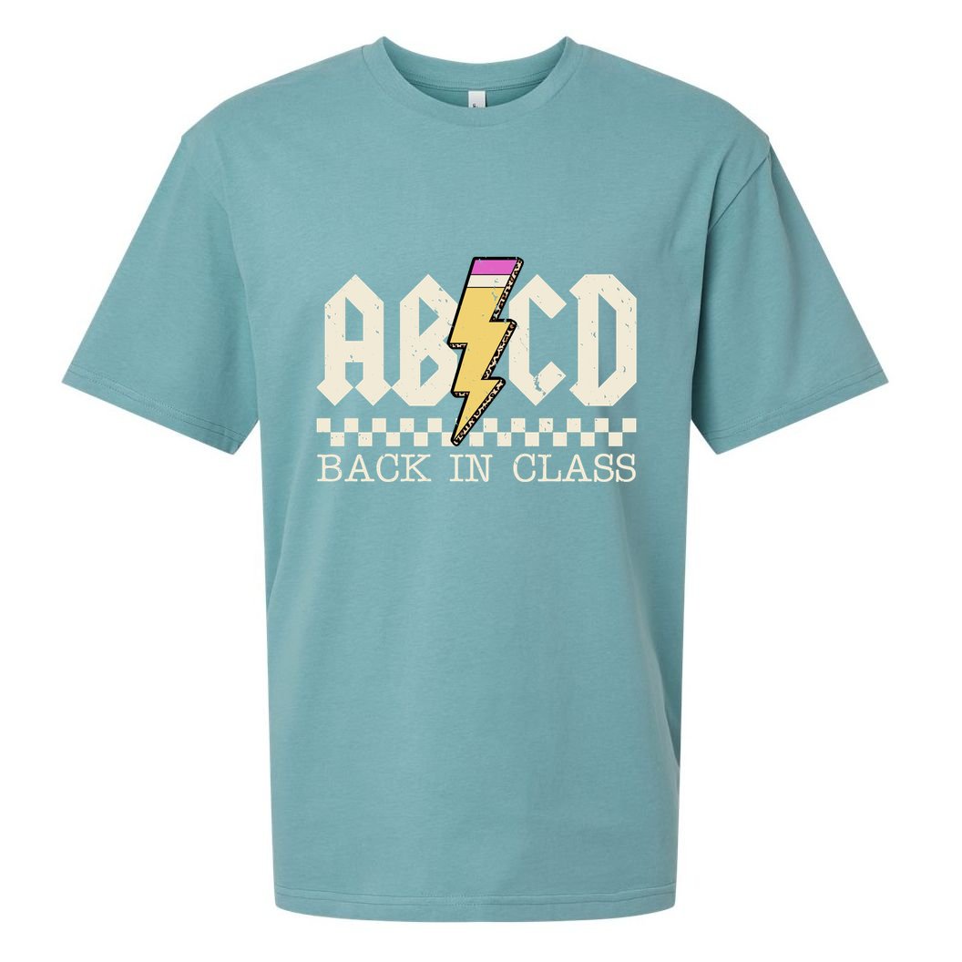 Retro Teacher Tour Abcd Back To School Classic Rock Sueded Cloud Jersey T-Shirt