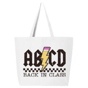 Retro Teacher Tour Abcd Back To School Classic Rock 25L Jumbo Tote