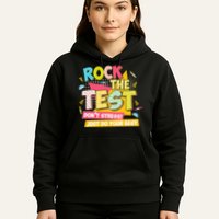 Rock The Test Day Motivational Retro Teachers Testing Day Hoodie