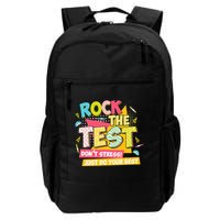 Rock The Test Day Motivational Retro Teachers Testing Day Backpack