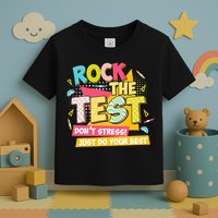 Rock The Test Day Motivational Retro Teachers Testing Day Toddler T-Shirt