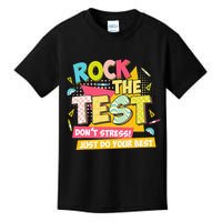 Rock The Test Day Motivational Retro Teachers Testing Day Kids T-Shirt