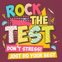 Rock The Test Day Motivational Retro Teachers Testing Day 16oz Travel Tumbler