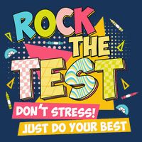 Rock The Test Day Motivational Retro Teachers Testing Day Infant Baby Jersey Bodysuit