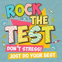 Rock The Test Day Motivational Retro Teachers Testing Day Sueded Cloud Jersey T-Shirt