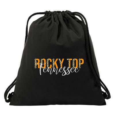 Rocky Top Tennessee Leopard Drawstring Bag