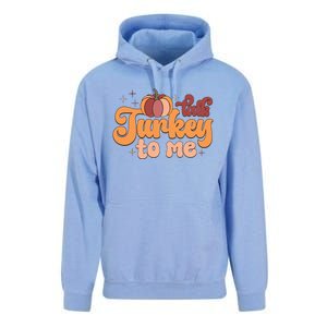 Retro Talk Turkey To Me Funny Thanksgiving And Season Gift Unisex Surf Hoodie