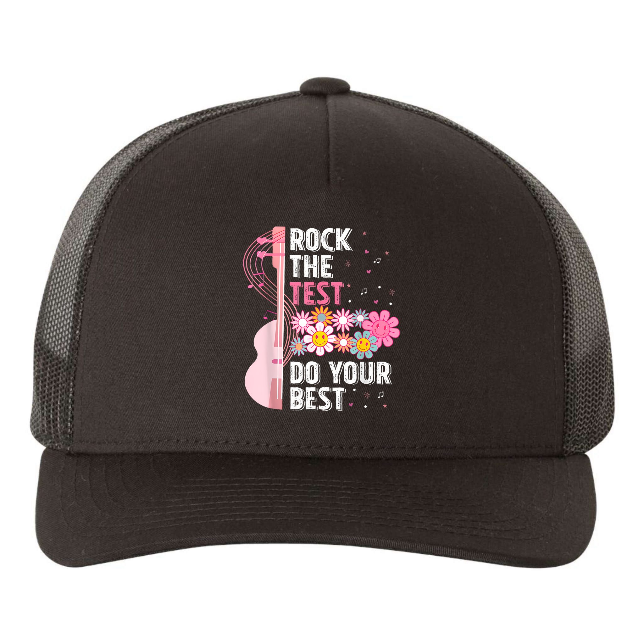 Rock The Test Do Your Best Yupoong Adult 5-Panel Trucker Hat