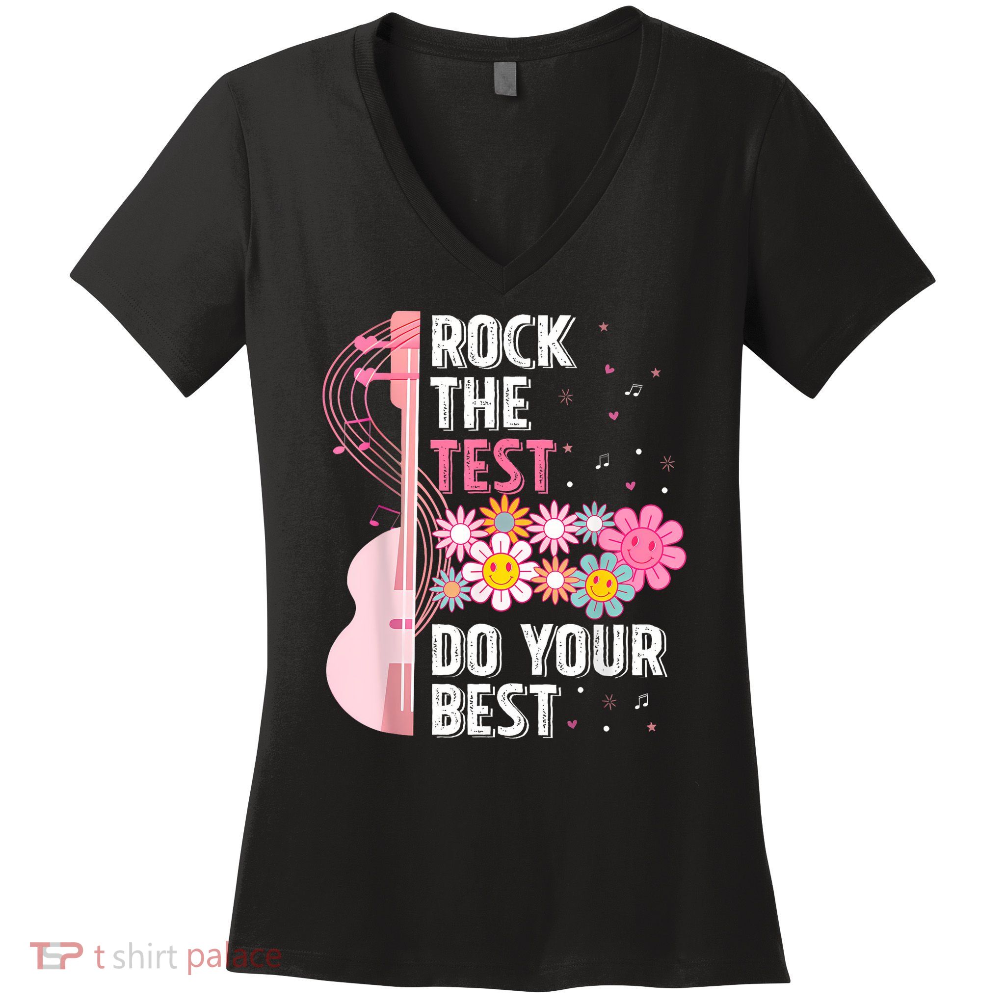 Rock The Test Do Your Best Women's V-Neck T-Shirt