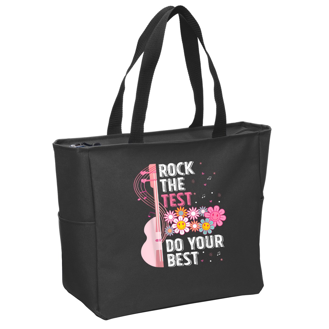 Rock The Test Do Your Best Zip Tote Bag