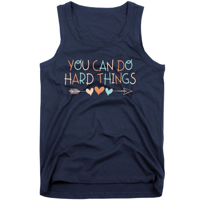 Rock The Test Day Teacher You Can Do Hard Things Tank Top