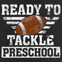Ready To Tackle Preschool Football First Day Of School Adult Drive Performance Visor