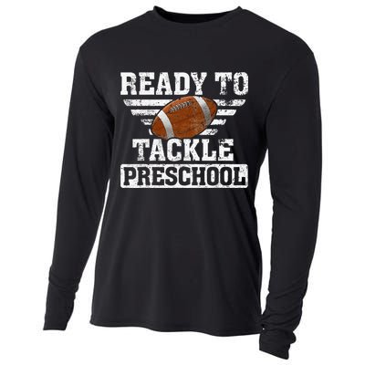 Ready To Tackle Preschool Football First Day Of School Cooling Performance Long Sleeve Crew
