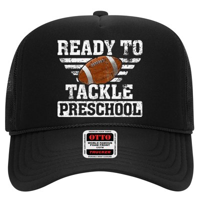 Ready To Tackle Preschool Football First Day Of School Trucker Hat