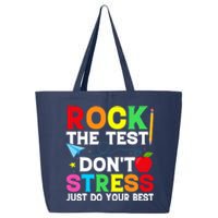 Rock The Test Testing Day Retro Motivational Teacher Student 25L Jumbo Tote