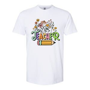 Retro Teacher Teacher for  Best Teacher Gifts Softstyle CVC T-Shirt