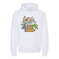 Retro Teacher Teacher for  Best Teacher Gifts Premium Hoodie