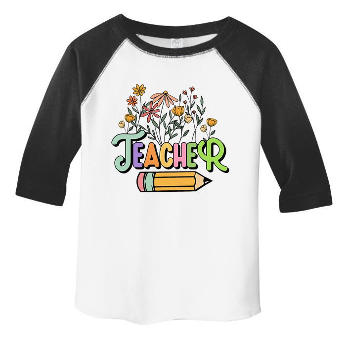 Retro Teacher Teacher for  Best Teacher Gifts Toddler Fine Jersey T-Shirt