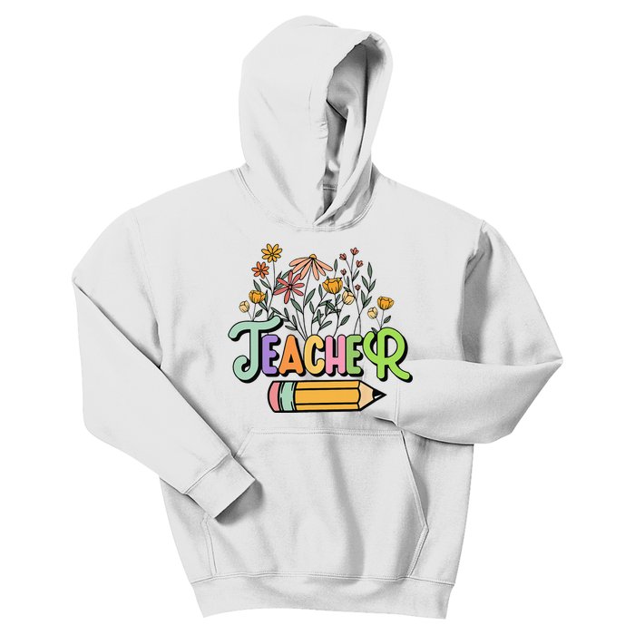 Retro Teacher Teacher for  Best Teacher Gifts Kids Hoodie