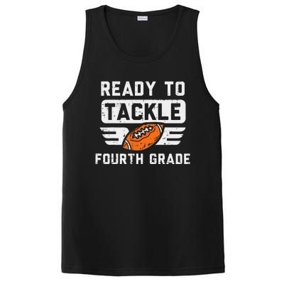 Ready To Tackle 4th Fourth Grade Football First Day School PosiCharge Competitor Tank