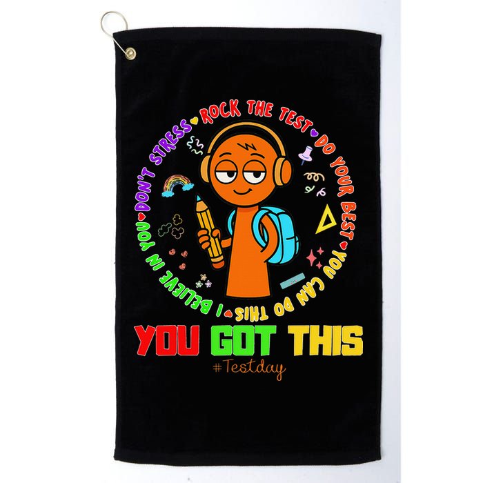 Rock The Test Test Day Teacher You Got This For Golf Towel