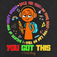 Rock The Test Test Day Teacher You Got This For Golf Towel