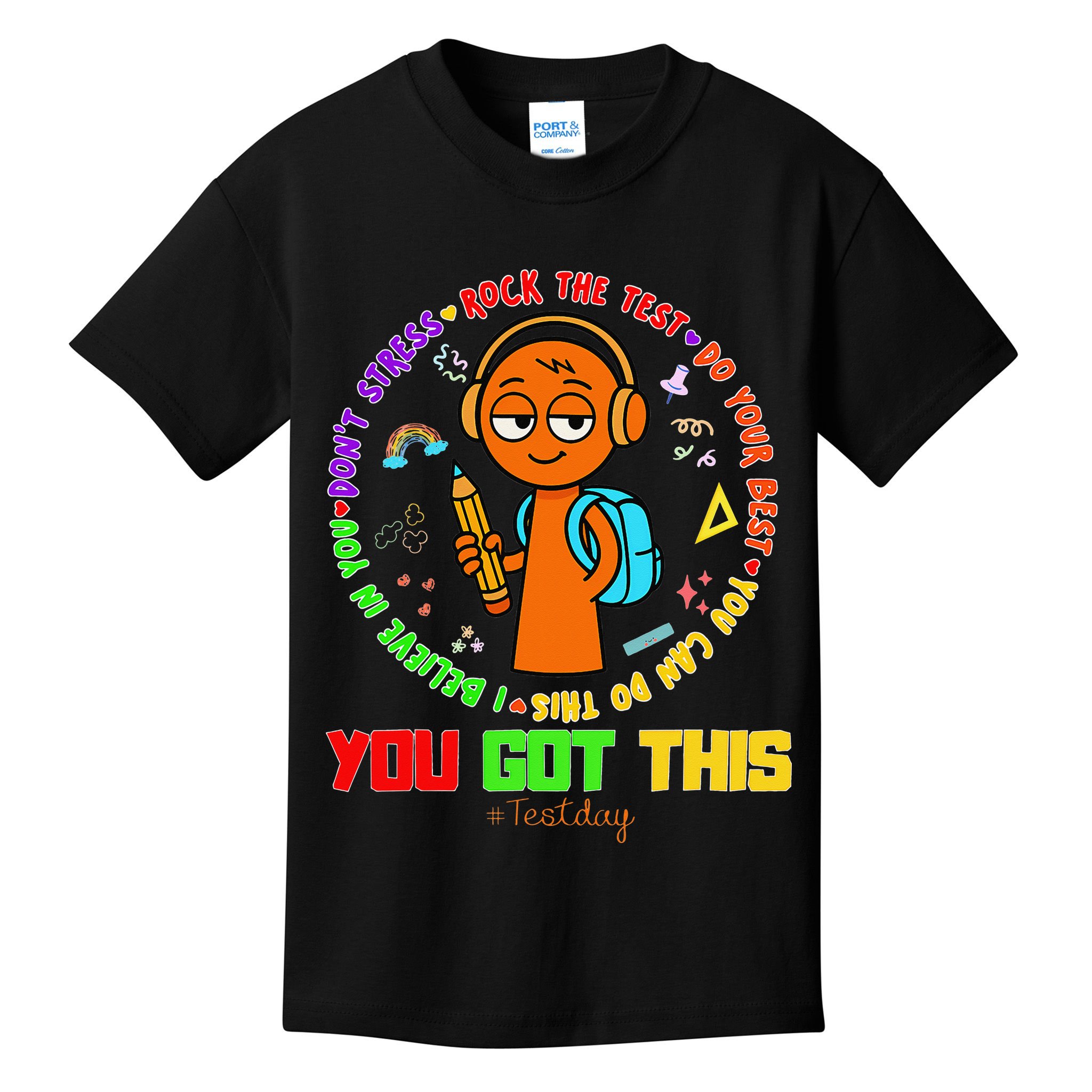 Rock The Test Test Day Teacher You Got This For Kids T-Shirt