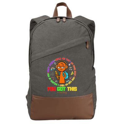 Rock The Test Test Day Teacher You Got This For Cotton Canvas Backpack