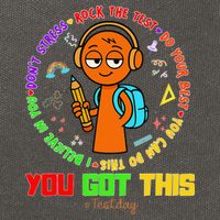 Rock The Test Test Day Teacher You Got This For Cotton Canvas Backpack