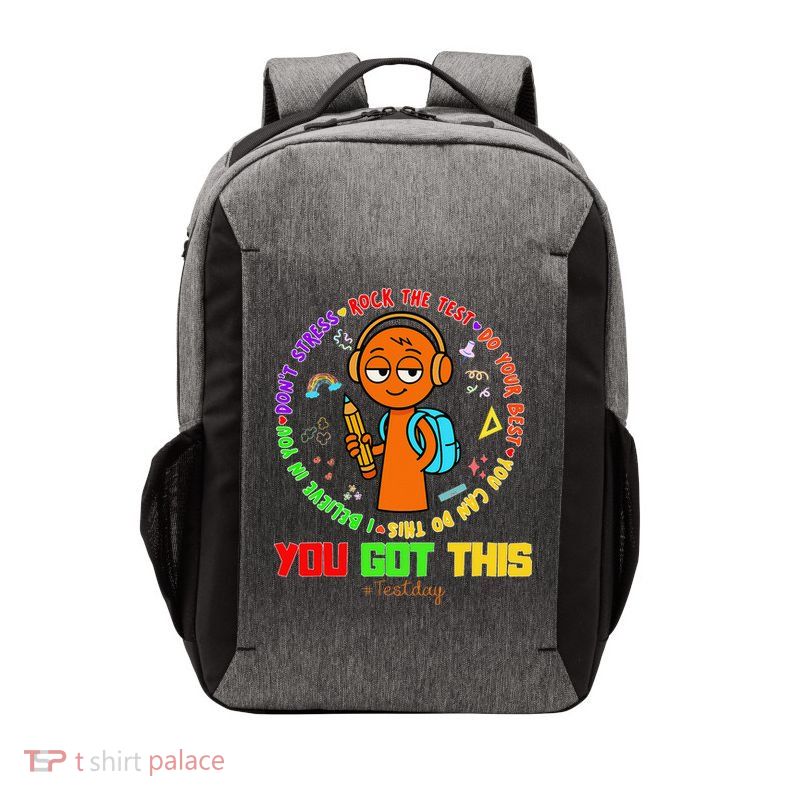 Rock The Test Test Day Teacher You Got This For Vector Backpack