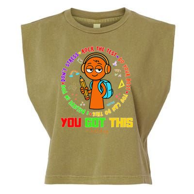Rock The Test Test Day Teacher You Got This For Garment-Dyed Women's Muscle Tee