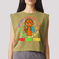 Rock The Test Test Day Teacher You Got This For Garment-Dyed Women's Muscle Tee