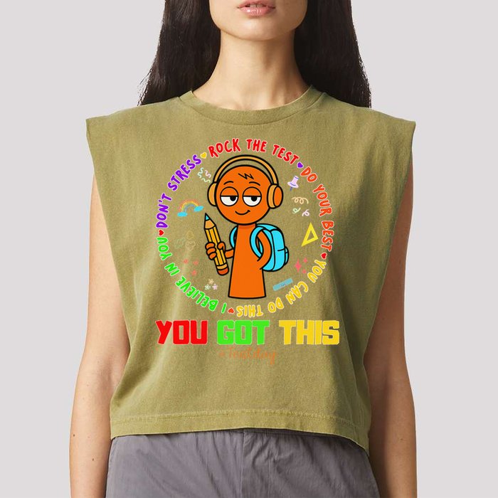Rock The Test Test Day Teacher You Got This For Garment-Dyed Women's Muscle Tee