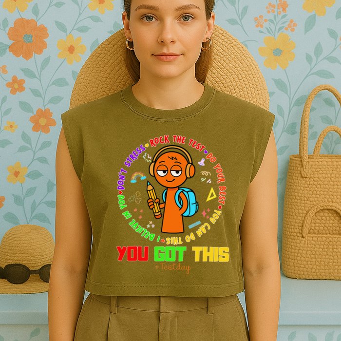 Rock The Test Test Day Teacher You Got This For Garment-Dyed Women's Muscle Tee