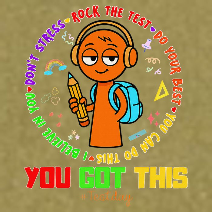 Rock The Test Test Day Teacher You Got This For Garment-Dyed Women's Muscle Tee