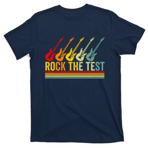 Rock The Test Guitar Teacher Test Day Testing Day Teacher T-Shirt