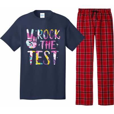 Rock The Test Testing Day Retro Motivational Teacher Student Pajama Set