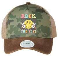 Rock The Test Testing Day Retro Motivational Teacher Student Legacy Tie Dye Trucker Hat