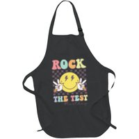 Rock The Test Testing Day Retro Motivational Teacher Student Apron