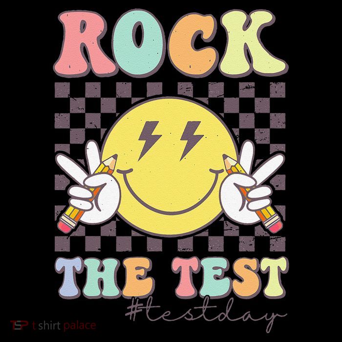 Rock The Test Testing Day Retro Motivational Teacher Student City Backpack