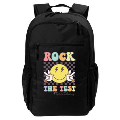 Rock The Test Testing Day Retro Motivational Teacher Student Backpack