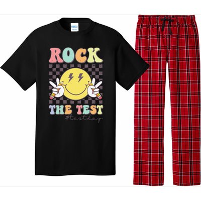 Rock The Test Testing Day Retro Motivational Teacher Student Pajama Set