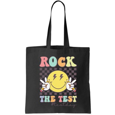 Rock The Test Testing Day Retro Motivational Teacher Student Bag
