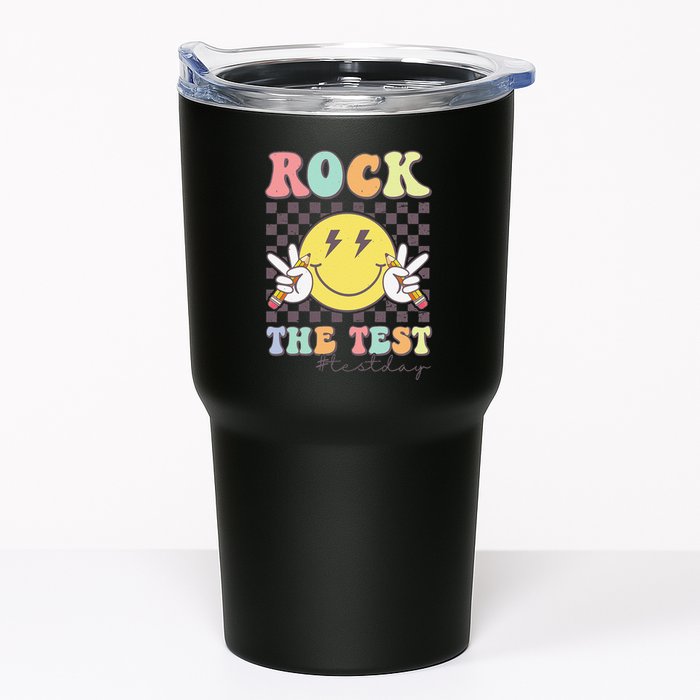 Rock The Test Testing Day Retro Motivational Teacher Student Tumbler