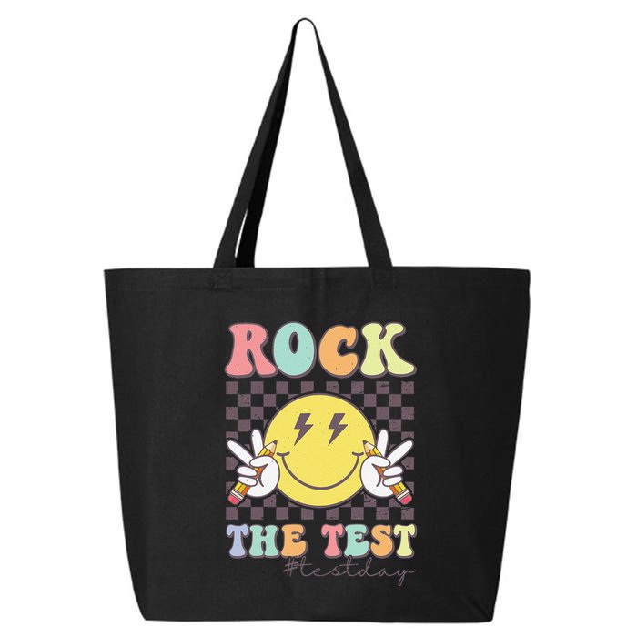 Rock The Test Testing Day Retro Motivational Teacher Student 25L Jumbo Tote